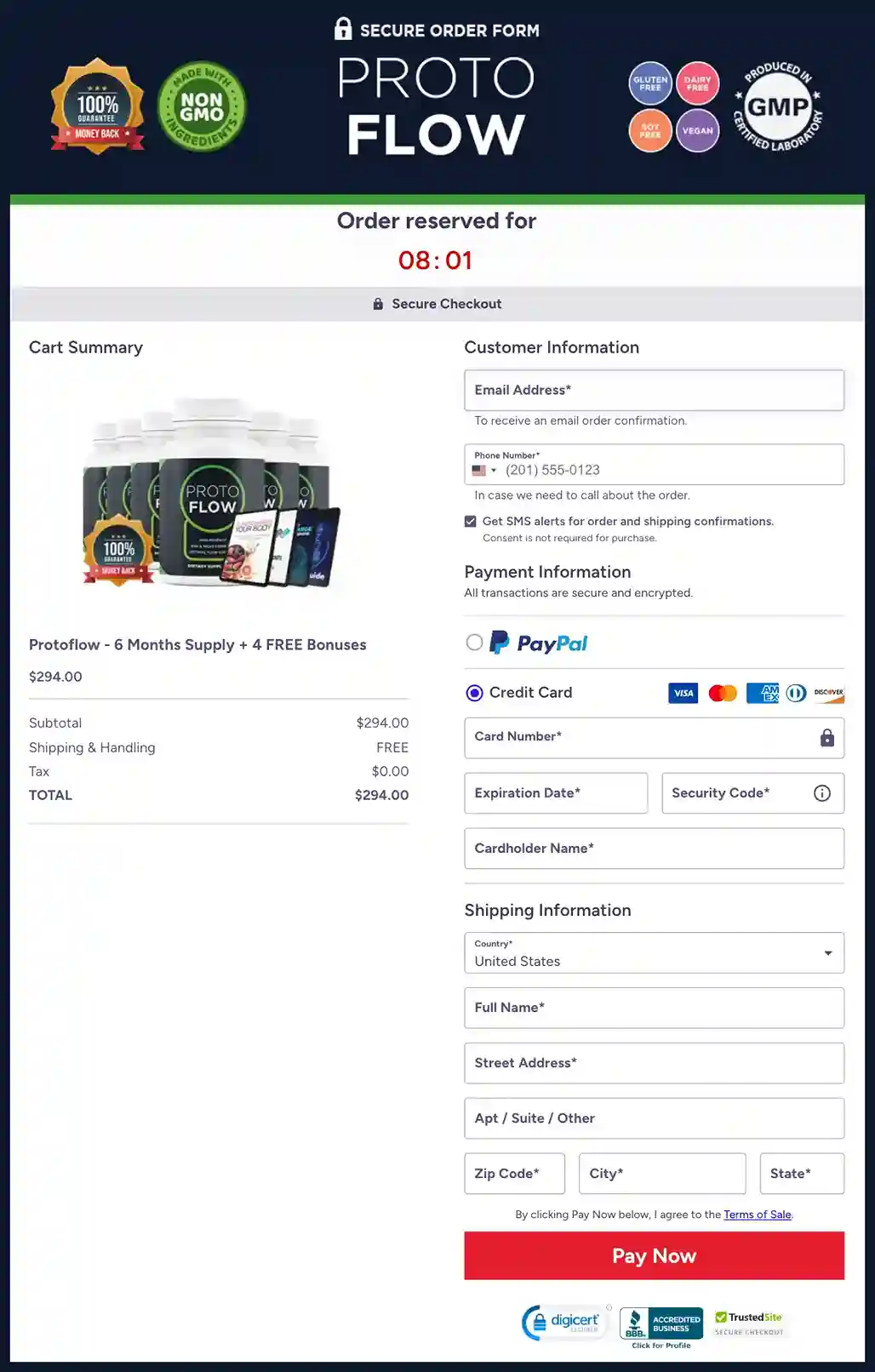 Protoflow Protoflow Order Page